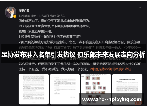 足协发布准入名单引发热议 俱乐部未来发展走向分析 足协发布准入名单引发热议 俱乐部未来发展走向分析